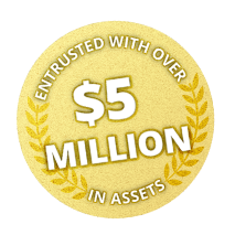 Entrusted with over $5 million in assets