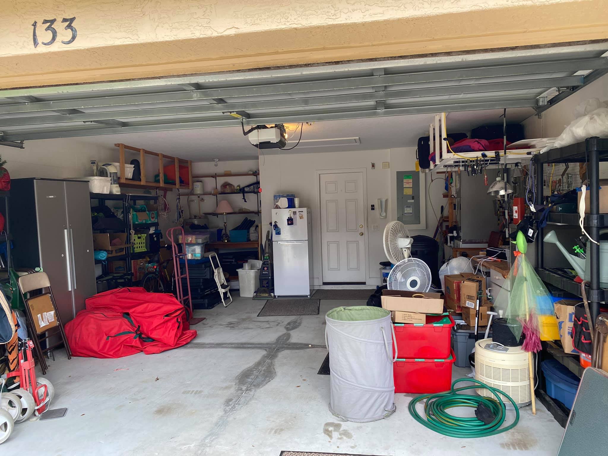 Garage Cleanout Before
