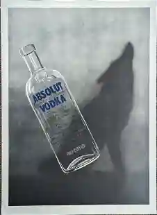 Ed Ruscha Print for Absolut Vodka